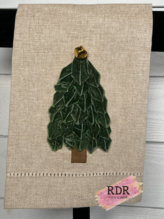 Velvet Ribbon Tree Tea Towel