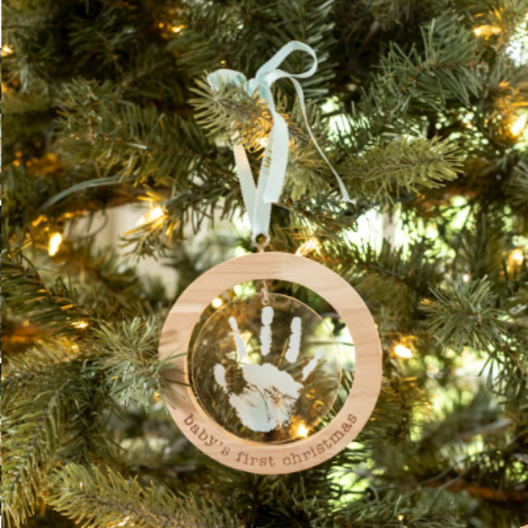 Mud Pie Acrylic Handprint Ornaments