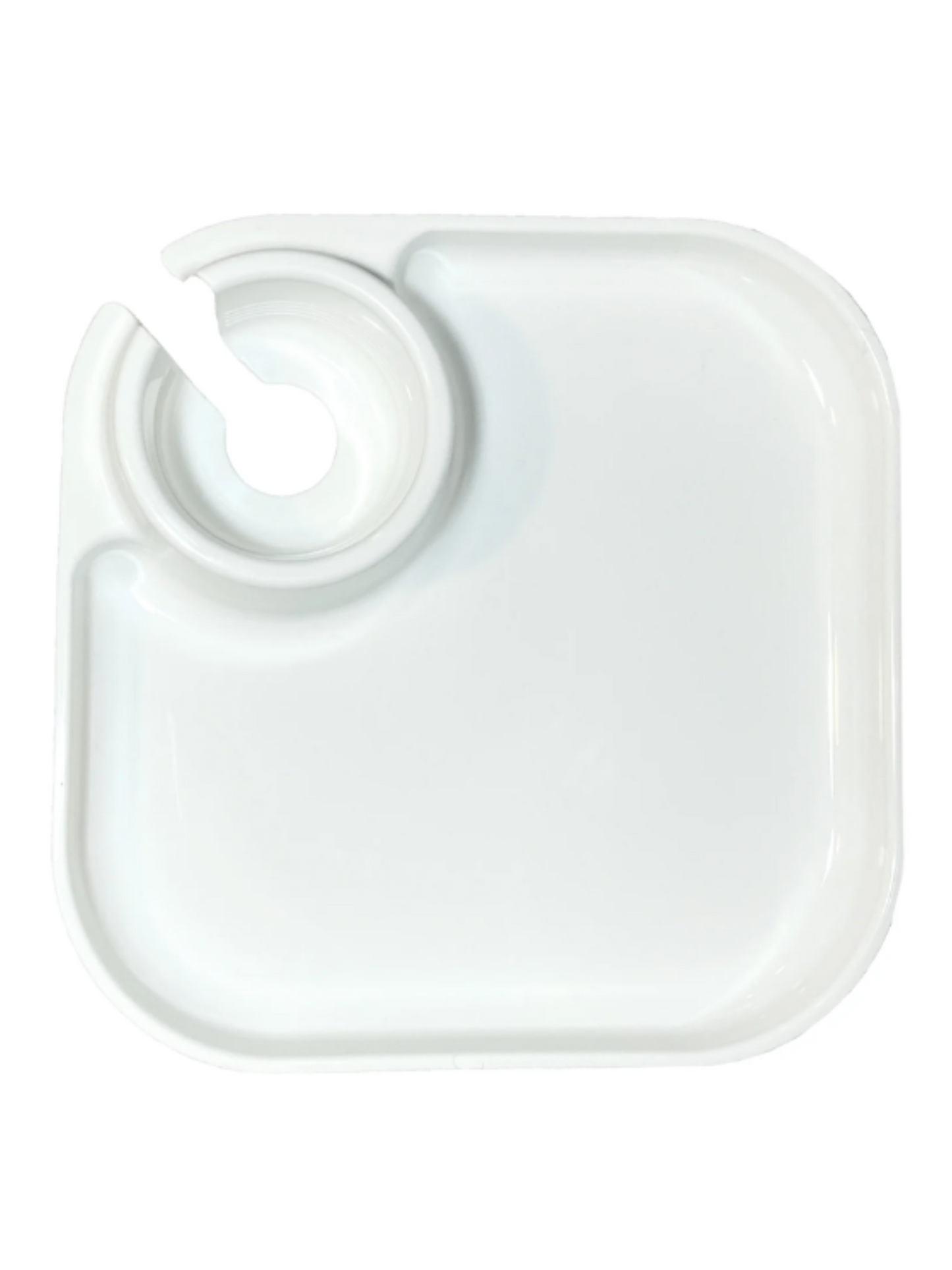 White Fancy Panz 10" Reusable Party Plate