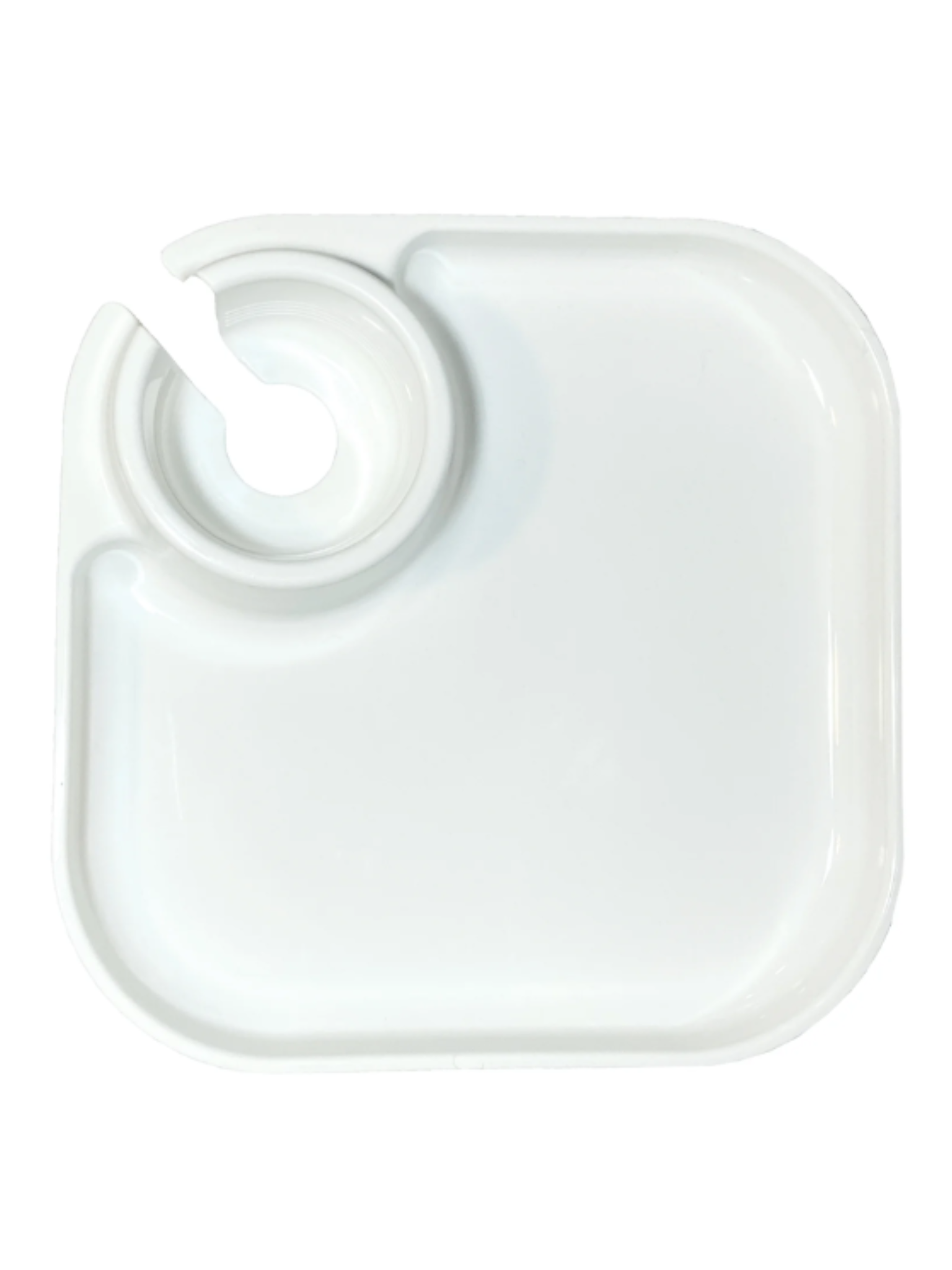 White Fancy Panz 10" Reusable Party Plate