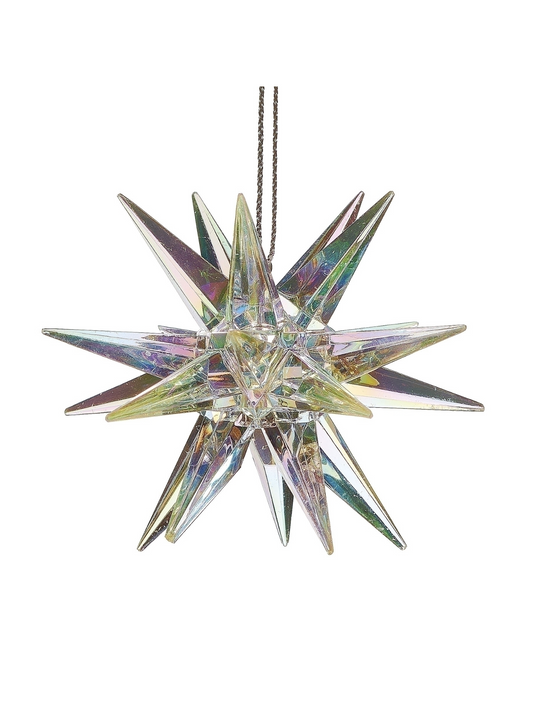 Iridescent Acrylic Burst Ornament