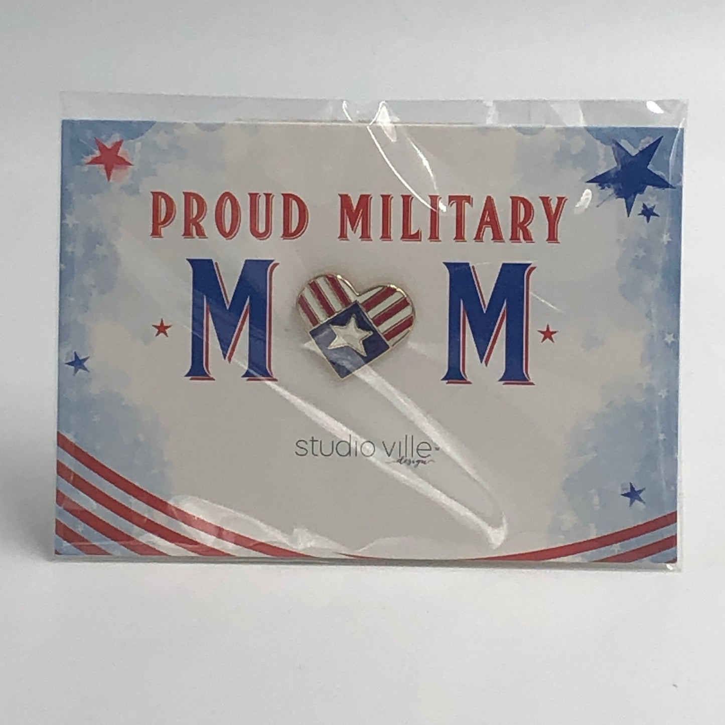 Proud Military Mom Pin