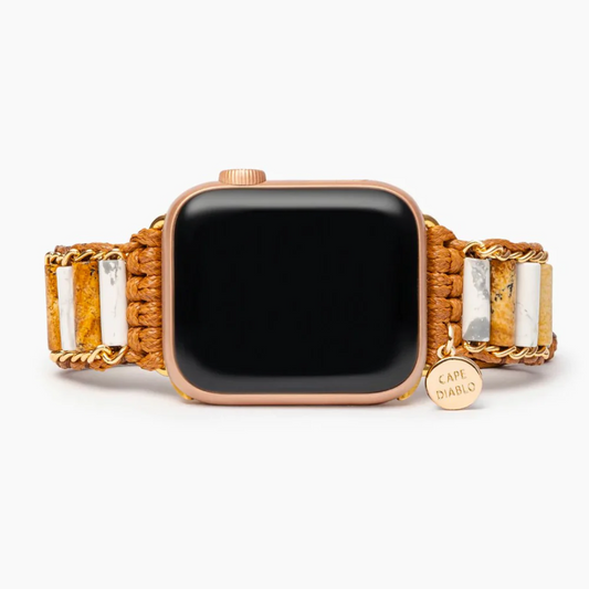 Cape Diablo Linked Howlite Jasper Apple Watch Strap