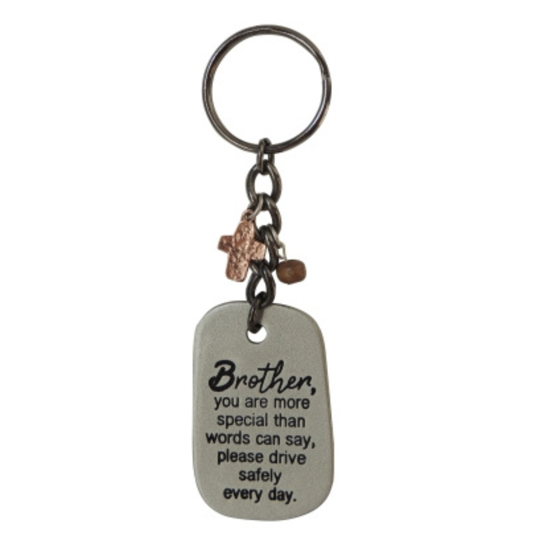 Men's Key Chains With Cross Dangle