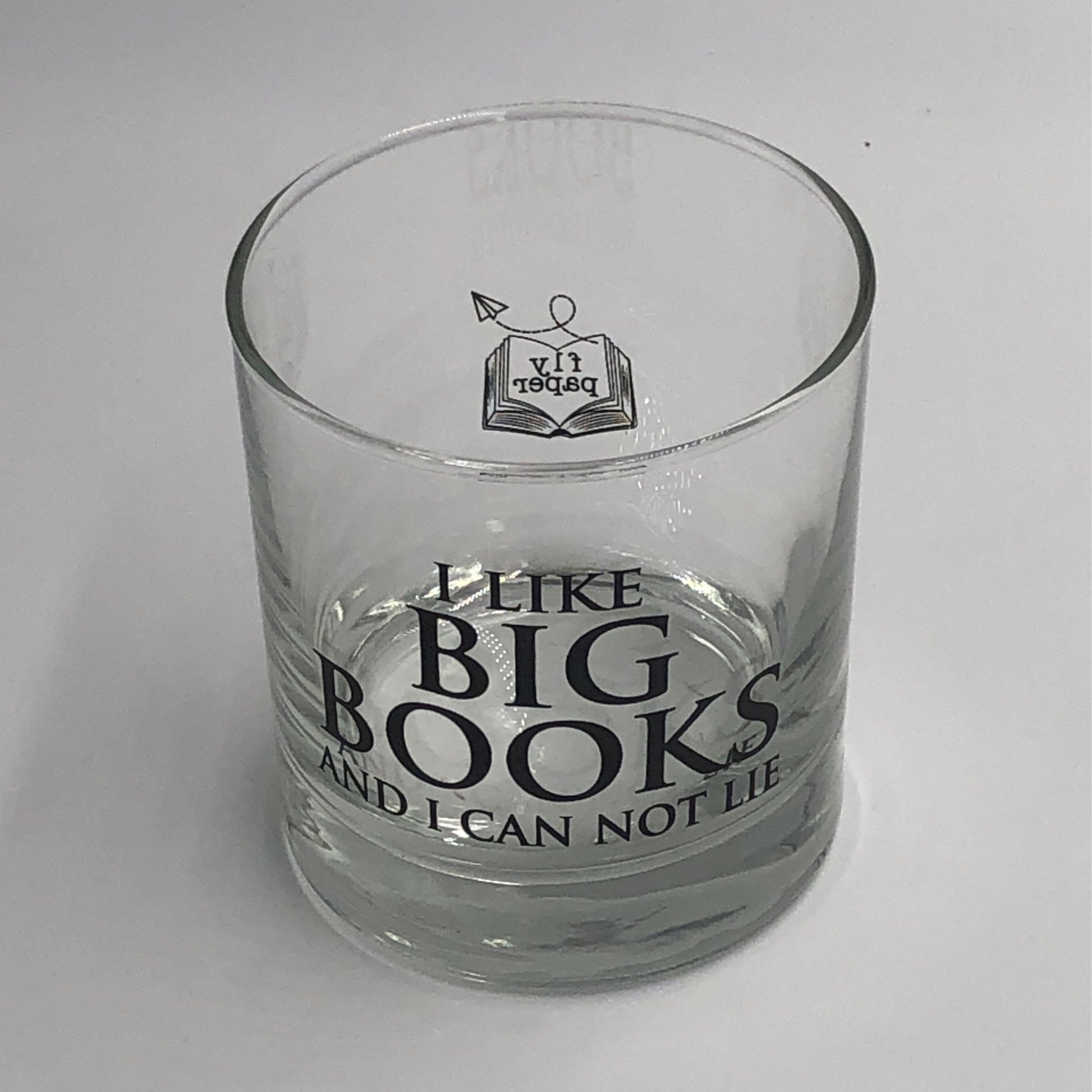 Big Books Rocks Glass