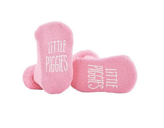 Little Piggies Pink Baby Socks