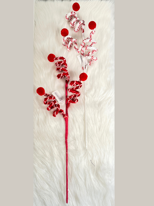 Peppermint Twist Holiday Decor Pick