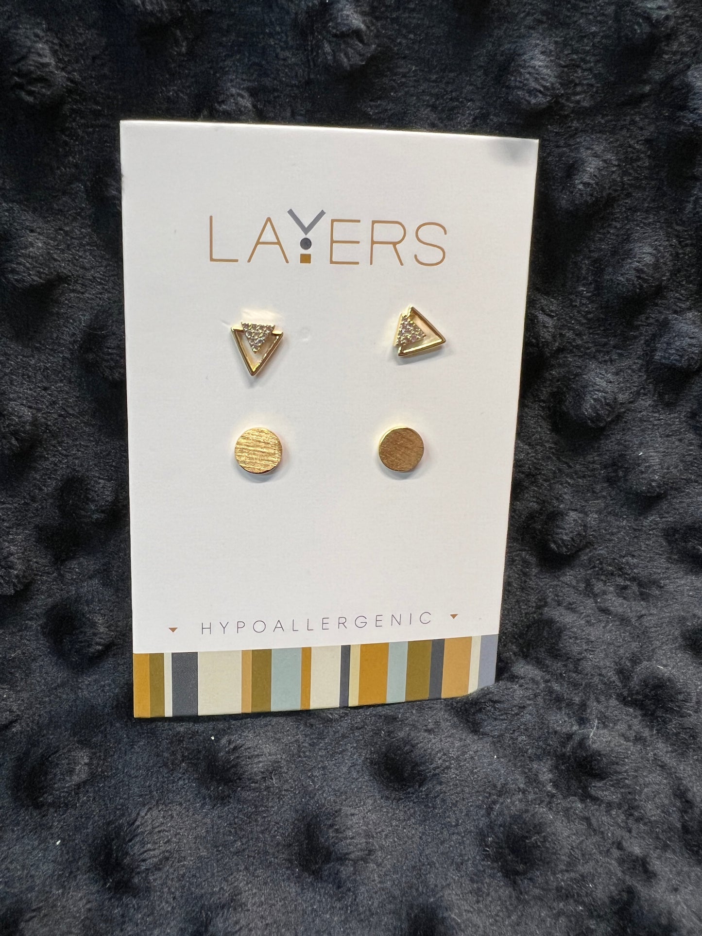 Layers Gold-tone Earrings