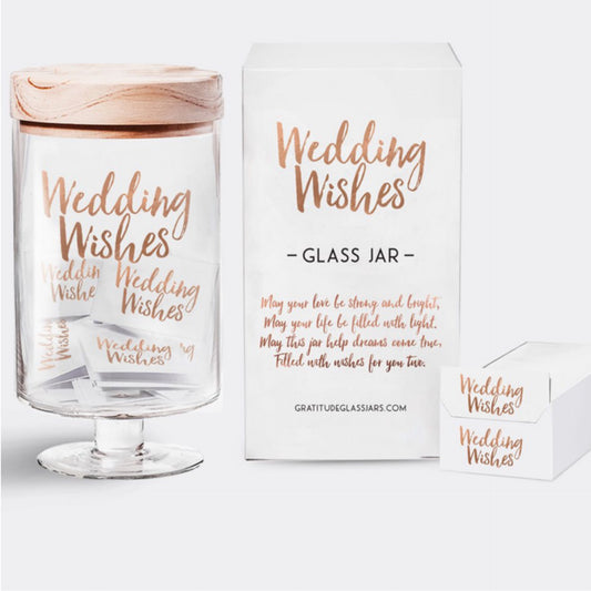 Wedding Wishes Gratitude Glass Jar