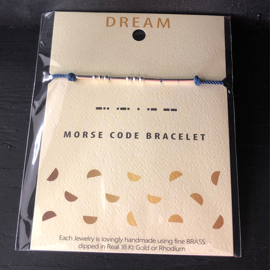 Dream Morse Code Bracelet