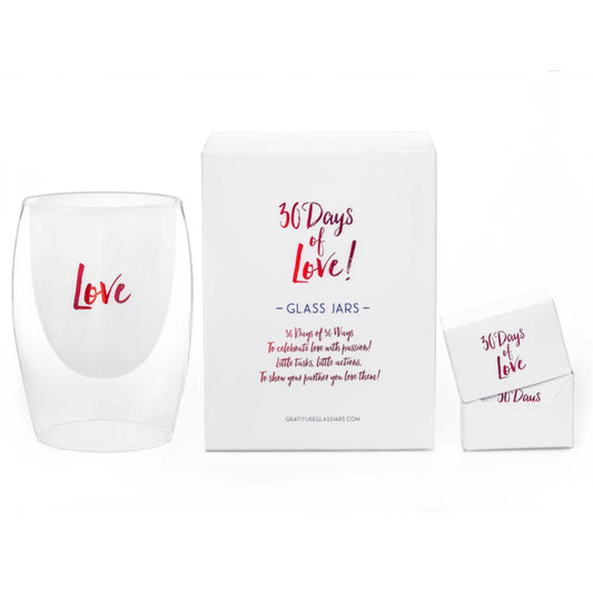 30 Days Of Love Gratitude Glass Jar