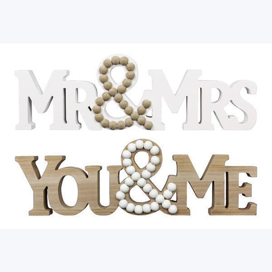 Wood Tabletop Word Sign