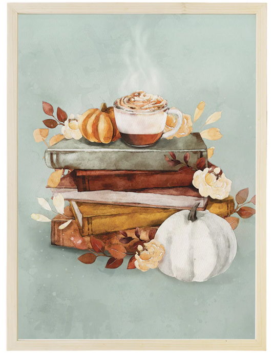 Fall Books & Coffee Sign