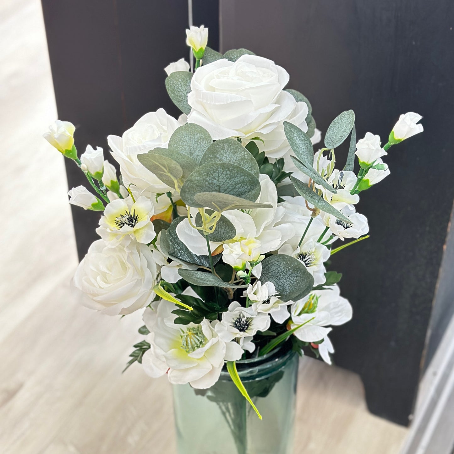 Magnolia Rose Mix White Floral Bouquet