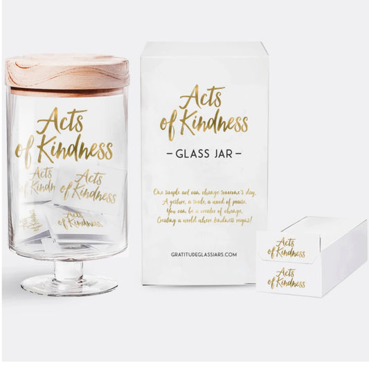Acts Of Kindness Gratitude Glass Jar