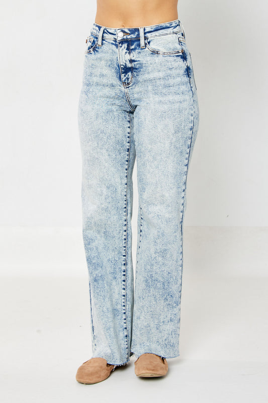 Judy Blue High Waist Wide Leg Jeans