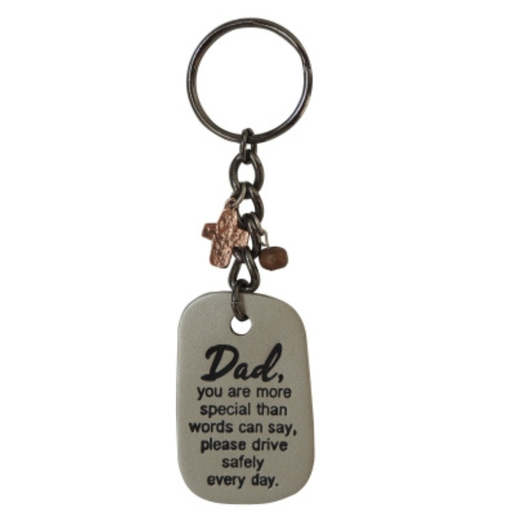 Men's Key Chains With Cross Dangle