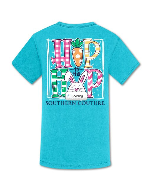 Southern Couture Easter Hip To The Hop Sky Tee