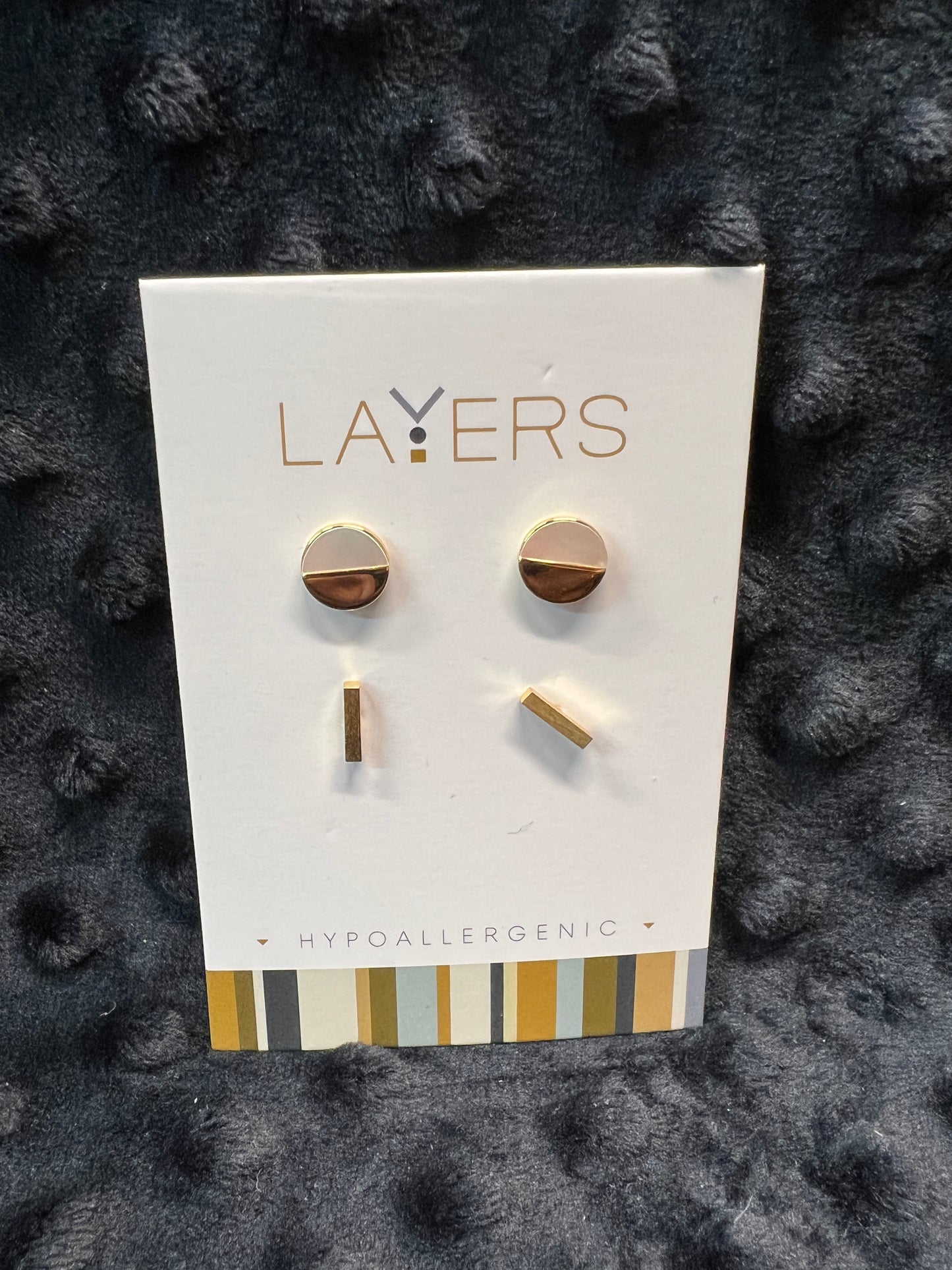 Layers Gold-tone Earrings