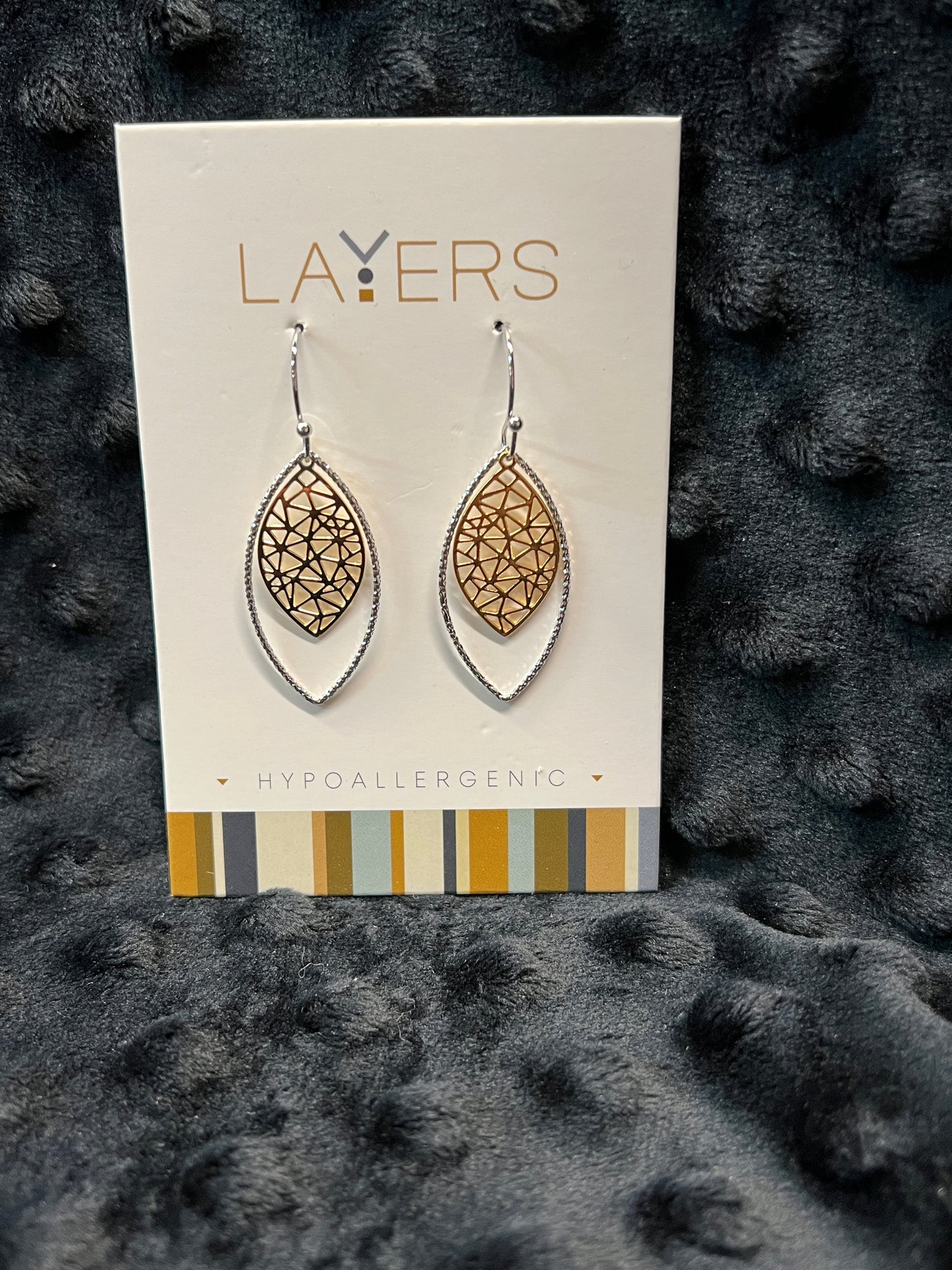 Layers Silver-tone Earrings