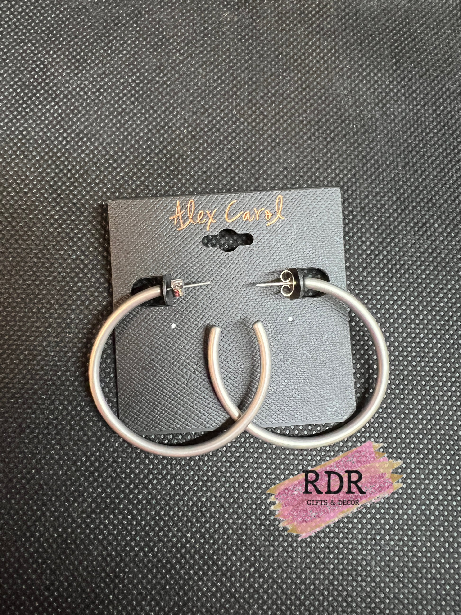Hoop Matte Finish Earrings