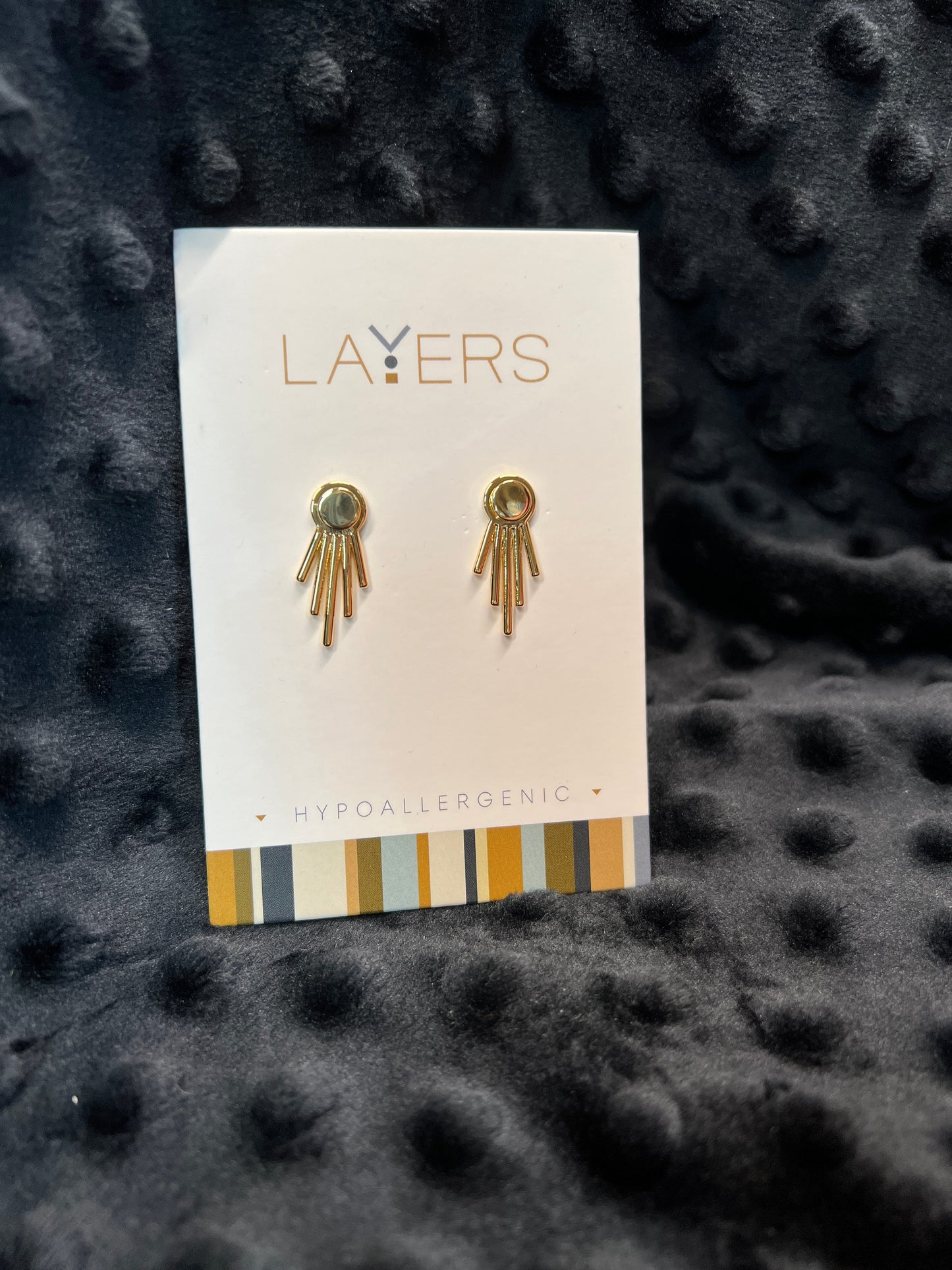 Layers Gold-tone Earrings