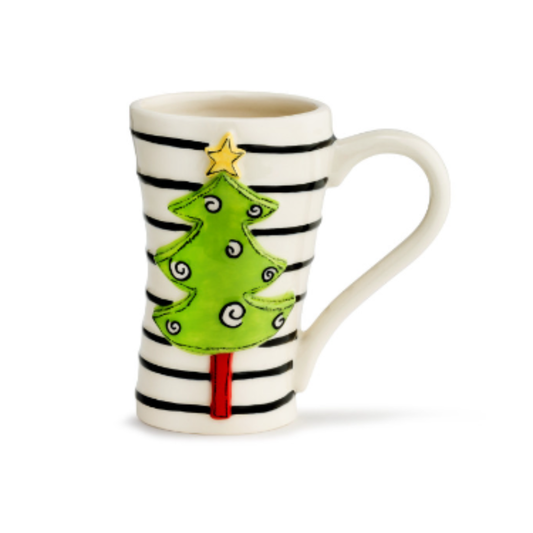 Christmas Tree Striped Mug
