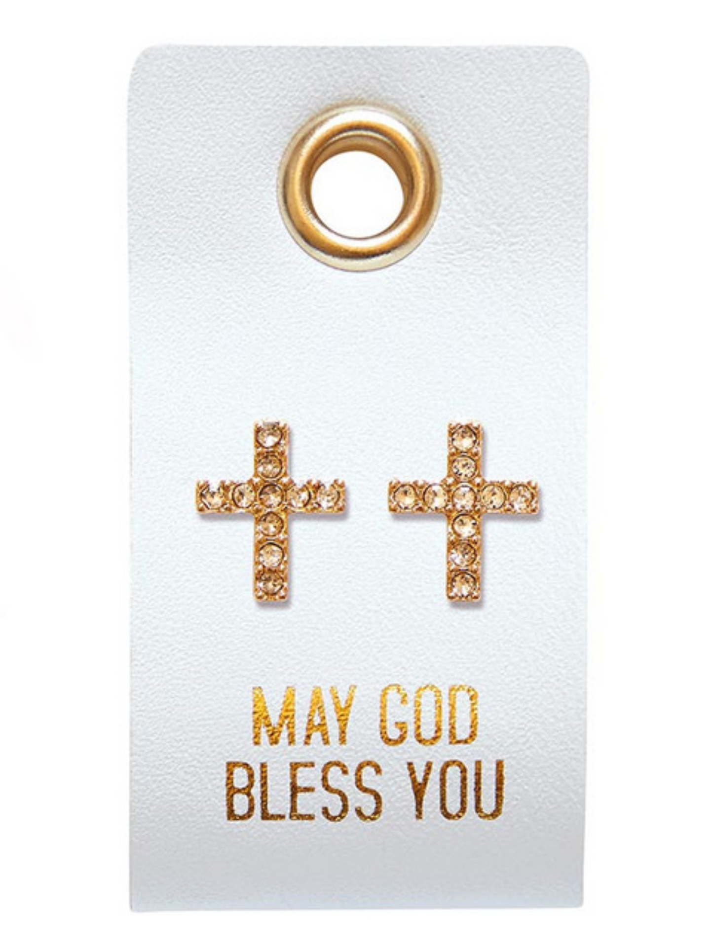 Children's Leather Tag Earrings