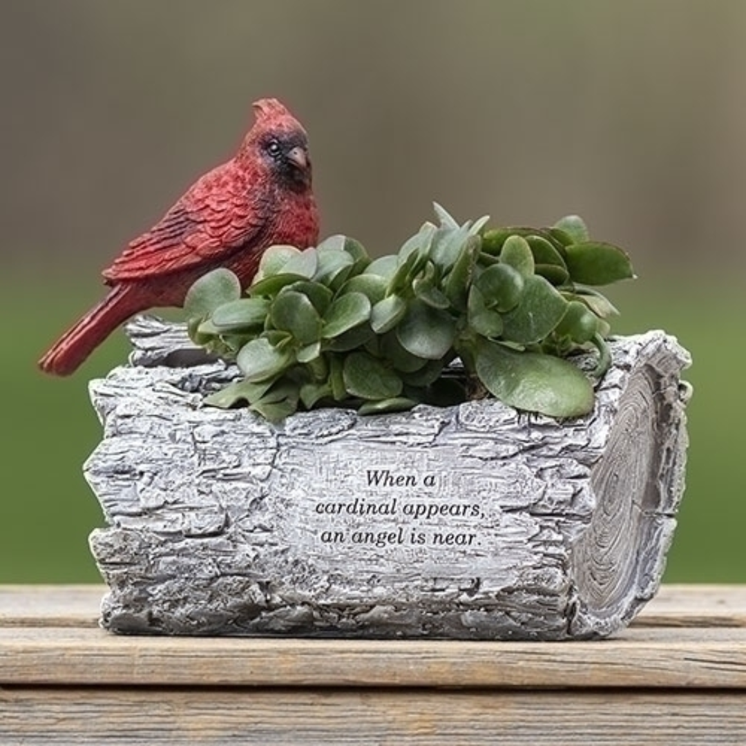 8.75" Cardinal Memorial Planter