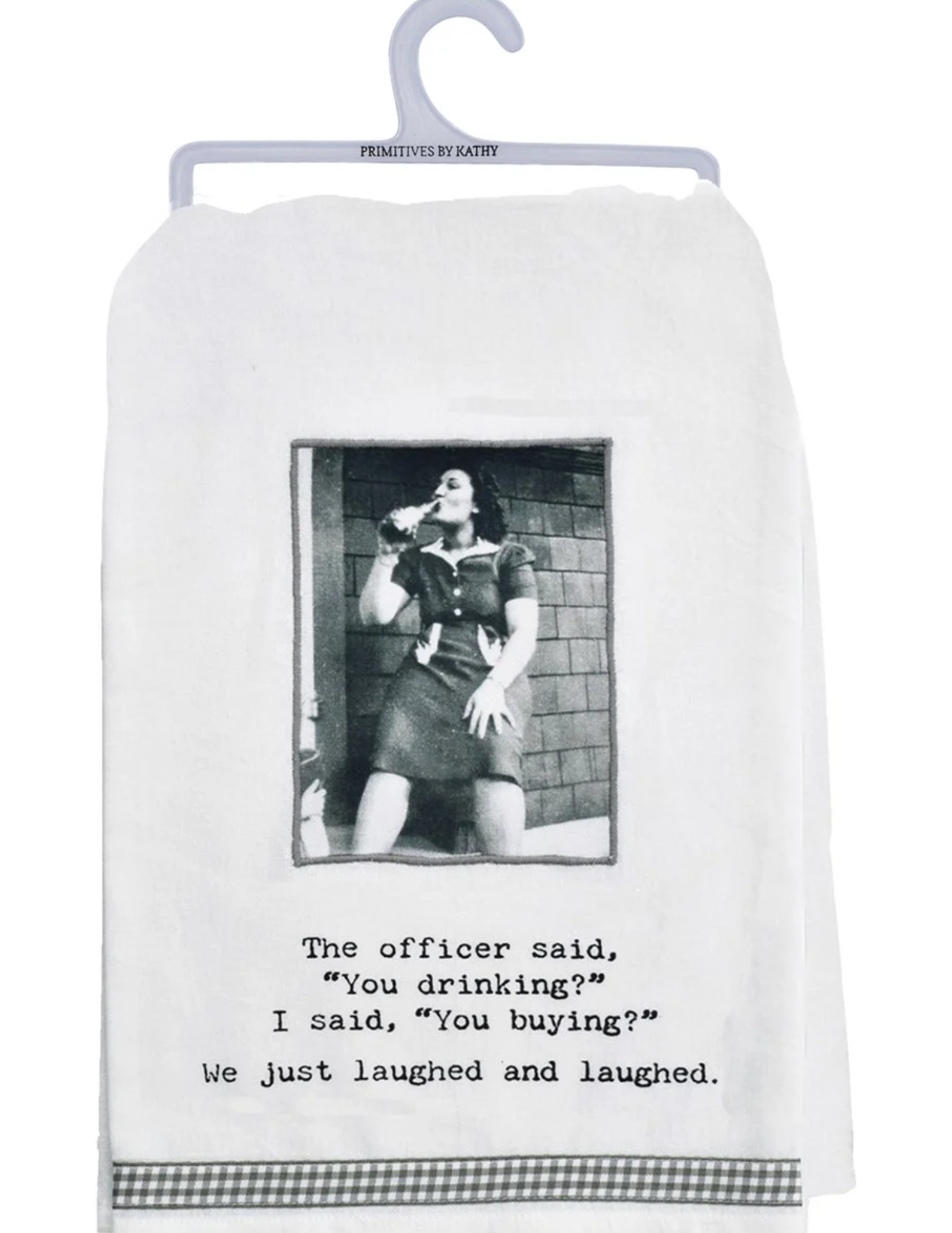 Trash Talk Kitchen Towels- White