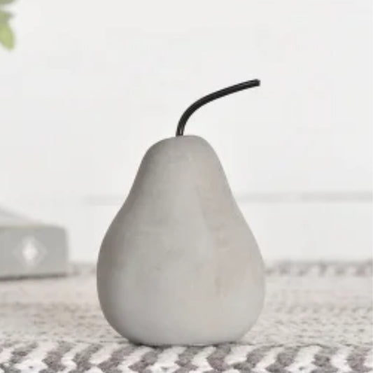 Grey Cement Pear-4&quot;