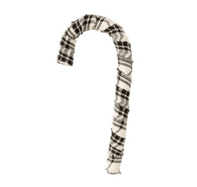 Black & White Plaid Candy Cane