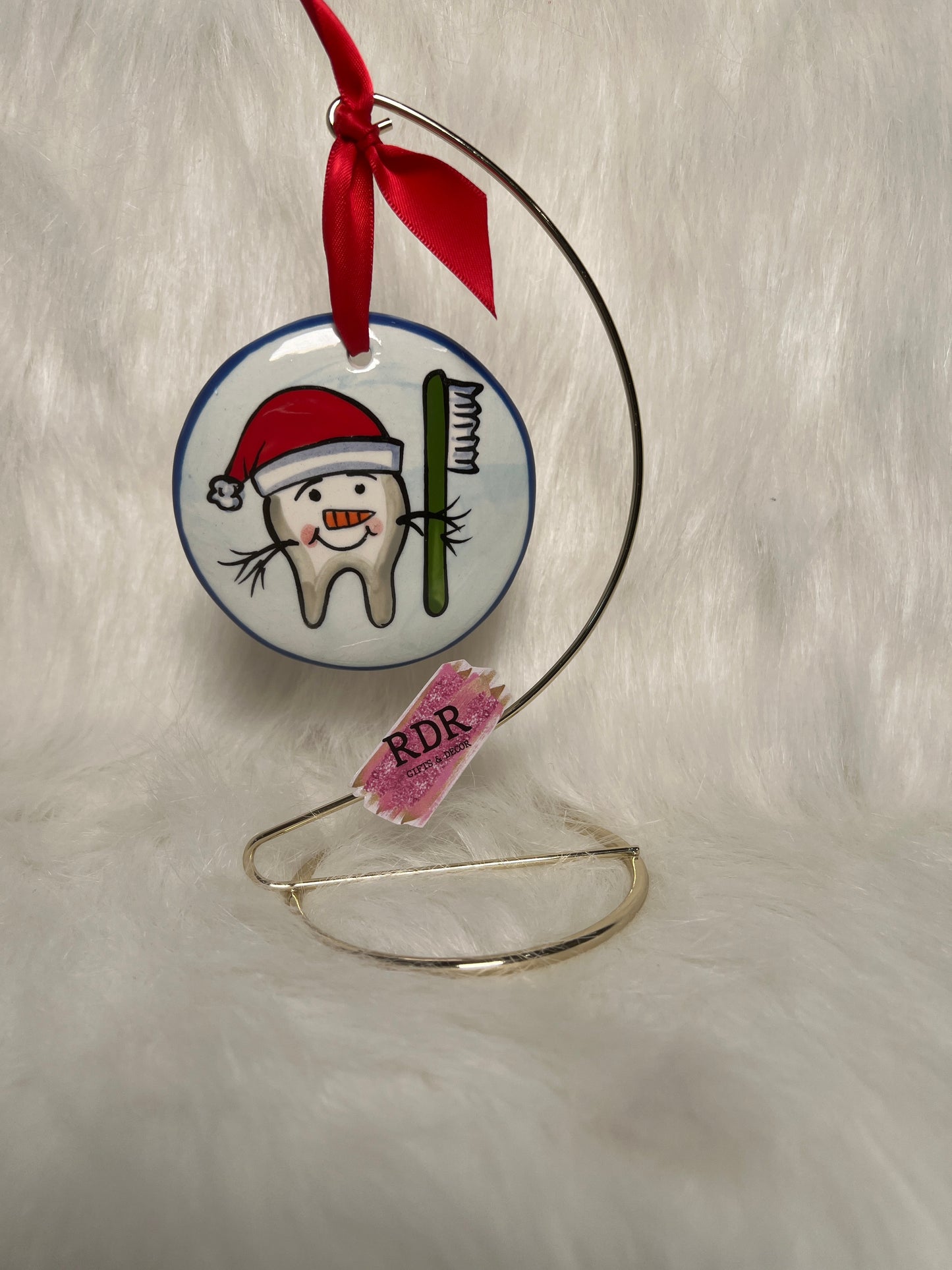 Nola Watkins Health Professionals Round Hand Painted Ornament