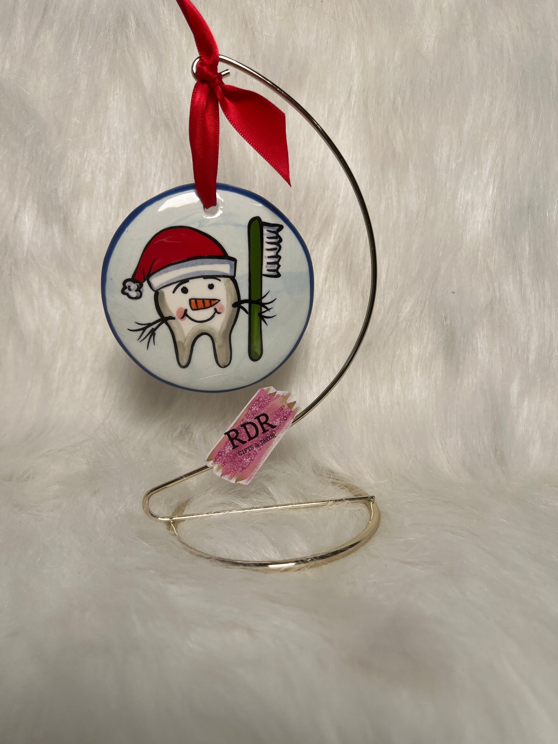 Nola Watkins Health Professionals Round Hand Painted Ornament