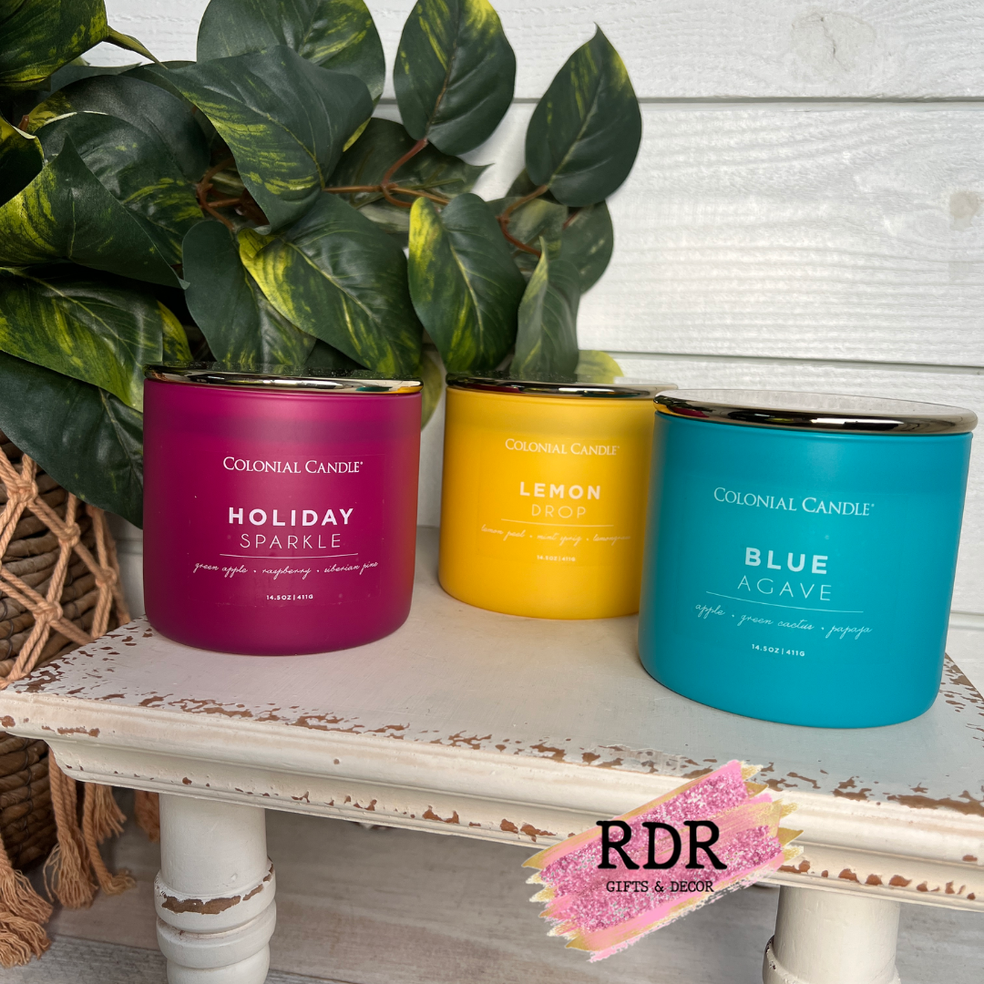 Pop Of Color Colonial Candle