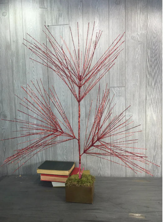 46" Jumbo Long Needle Pine Spray in Red
