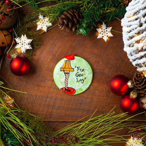 Nola Watkins Fun Round Hand Painted Ornament