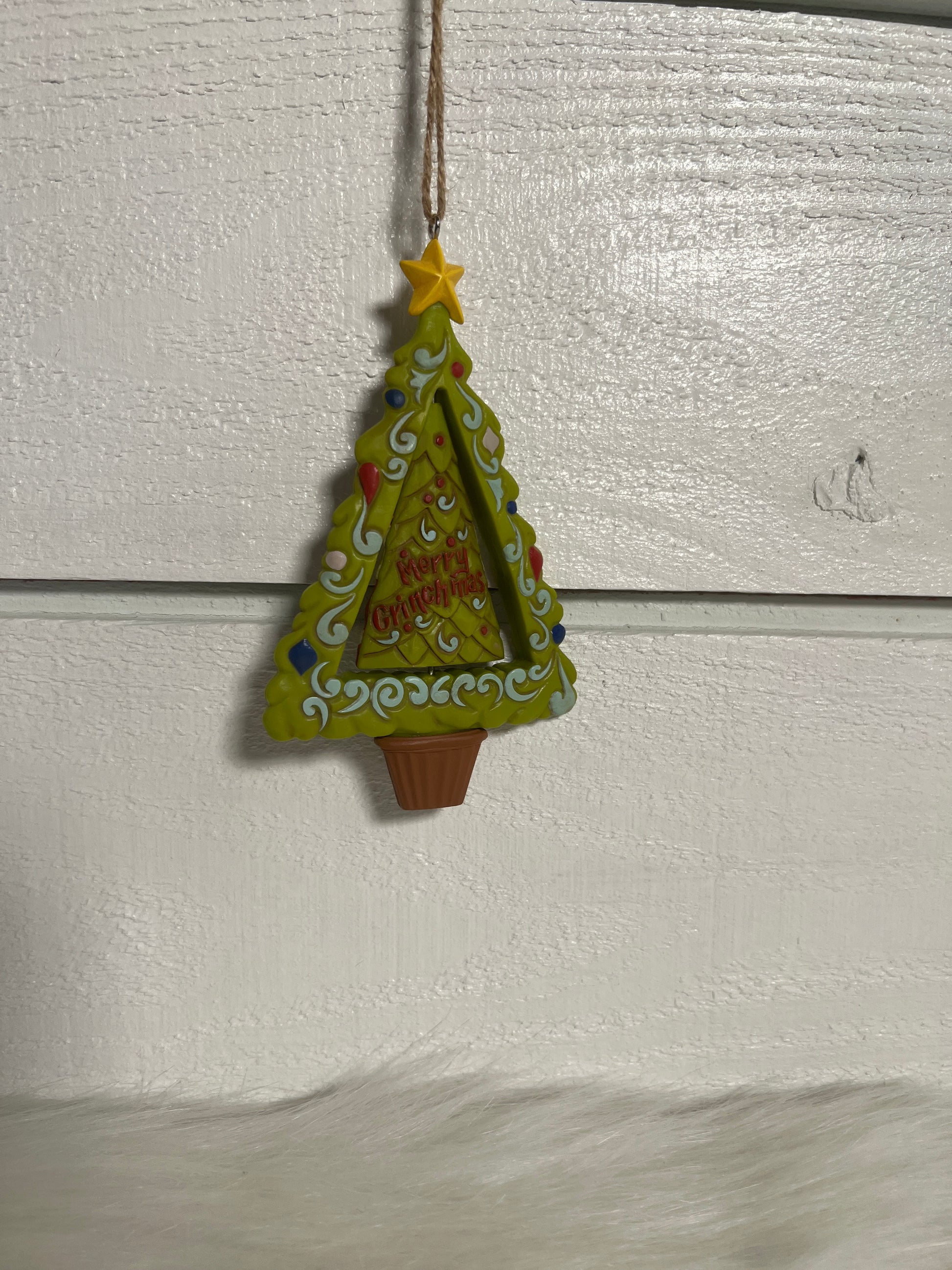 Jim Shore Grinch Gnome/Tree Rotating Ornament