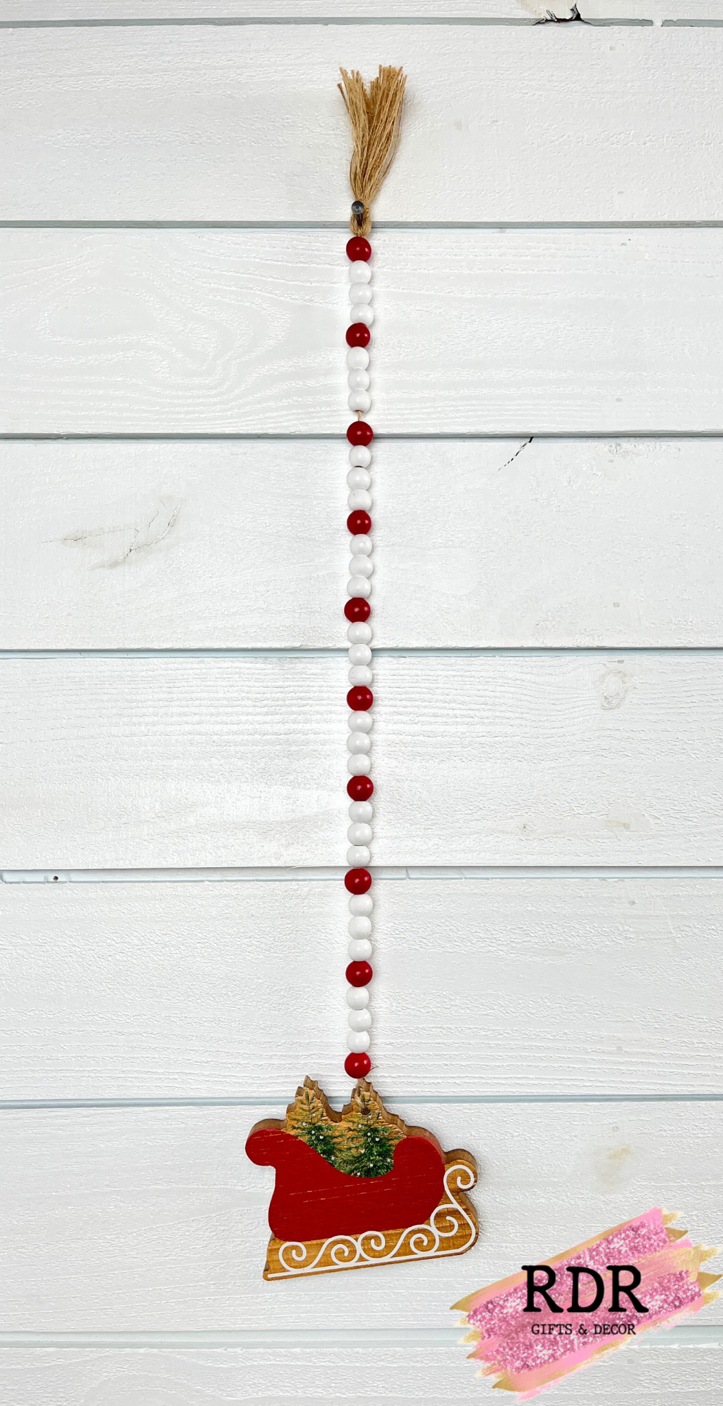 Whimsy Winter Wooden Bead Decor