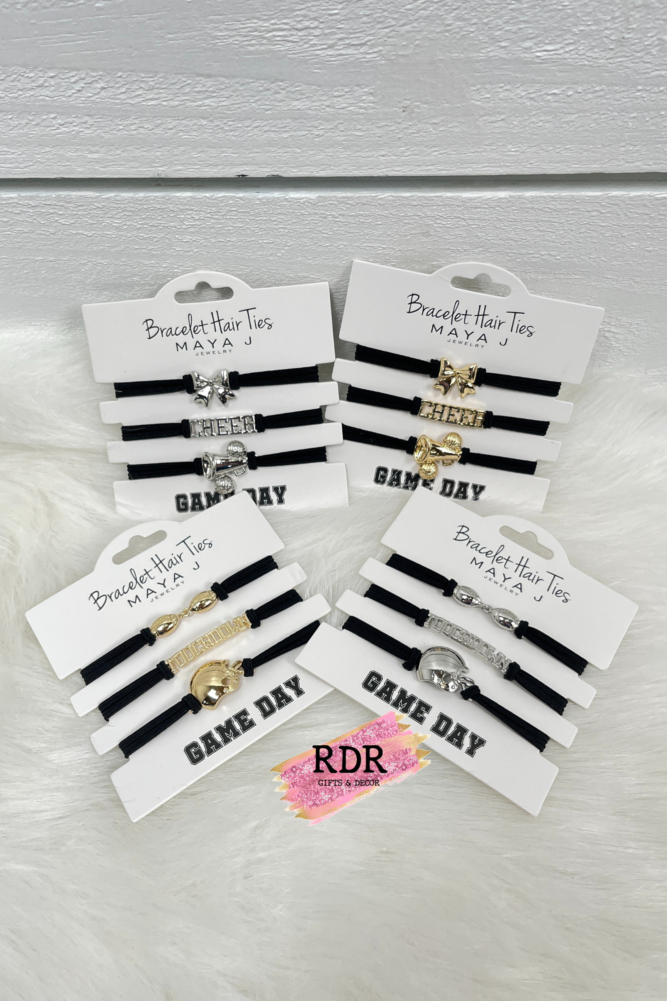 Maya J Bracelet Hair Ties- Gameday