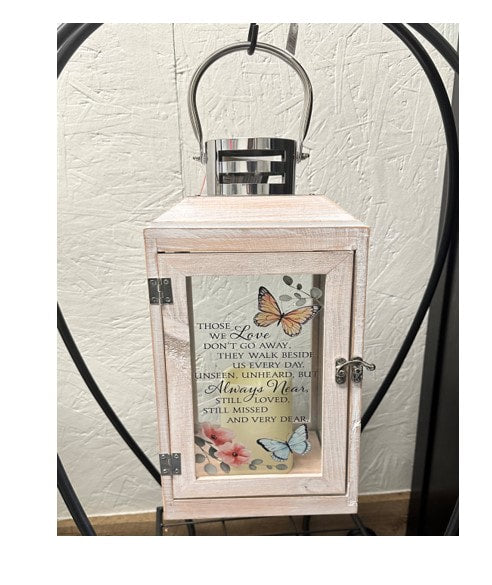 Always Near Butterfly 18" Lantern