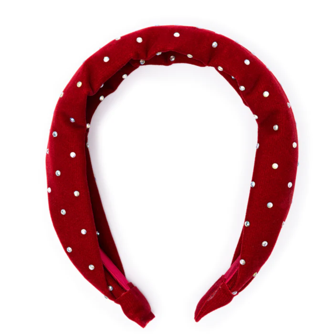 Sparkle Red Velvet Headband