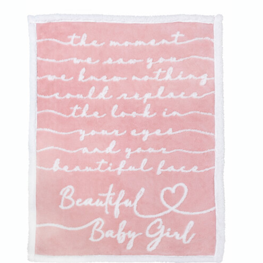 Inspirational Plush Baby Blanket