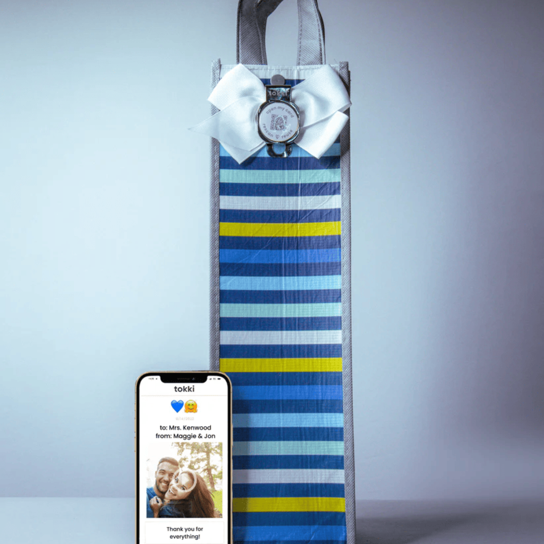 Wine Bottle QR Card + Gift Bag