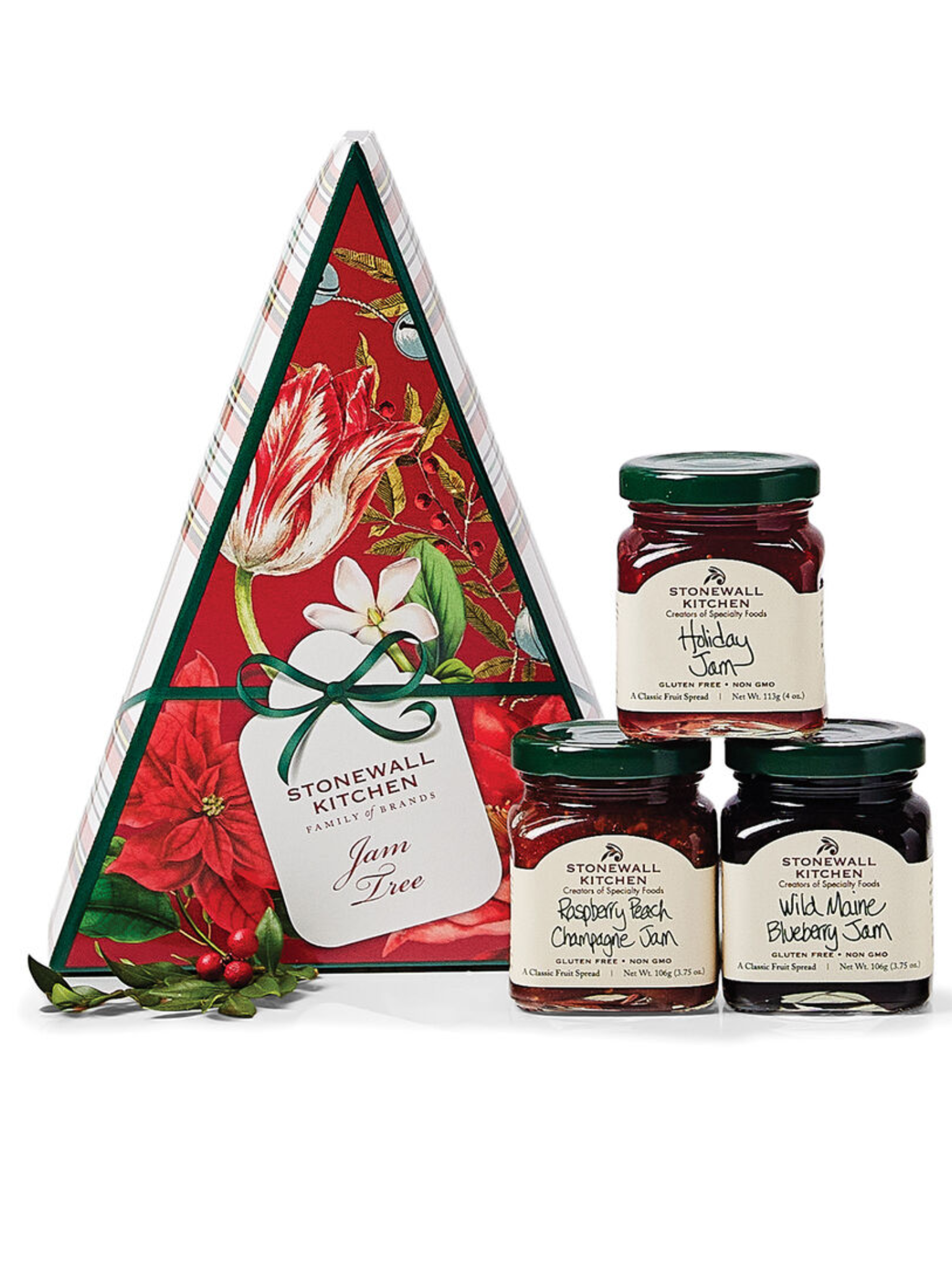 Stonewall Kitchen Holiday Jam Tree Gift Set