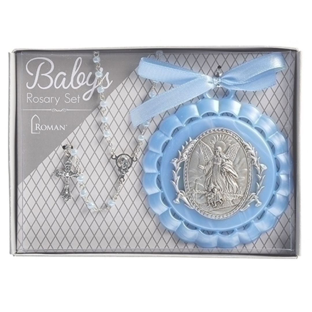 Cradle Medal & Rosary Set