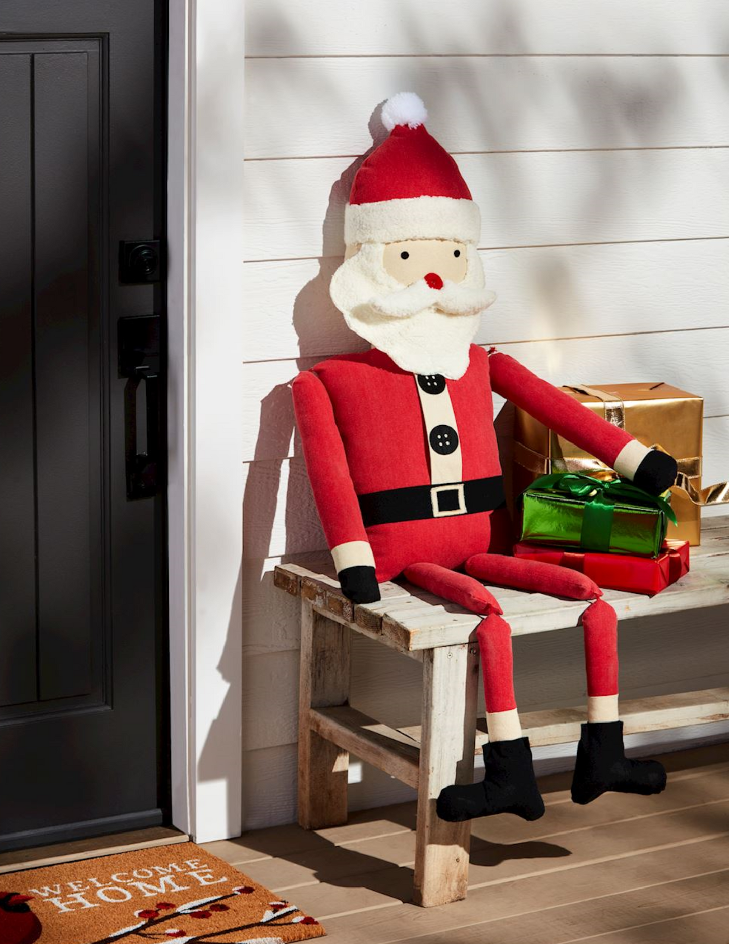 Mud Pie Stuffed Santa Table Sitters