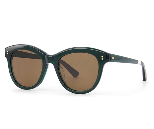 TOMS Women's Gwyneth Round Sunglasses- Sea Moss Crystal