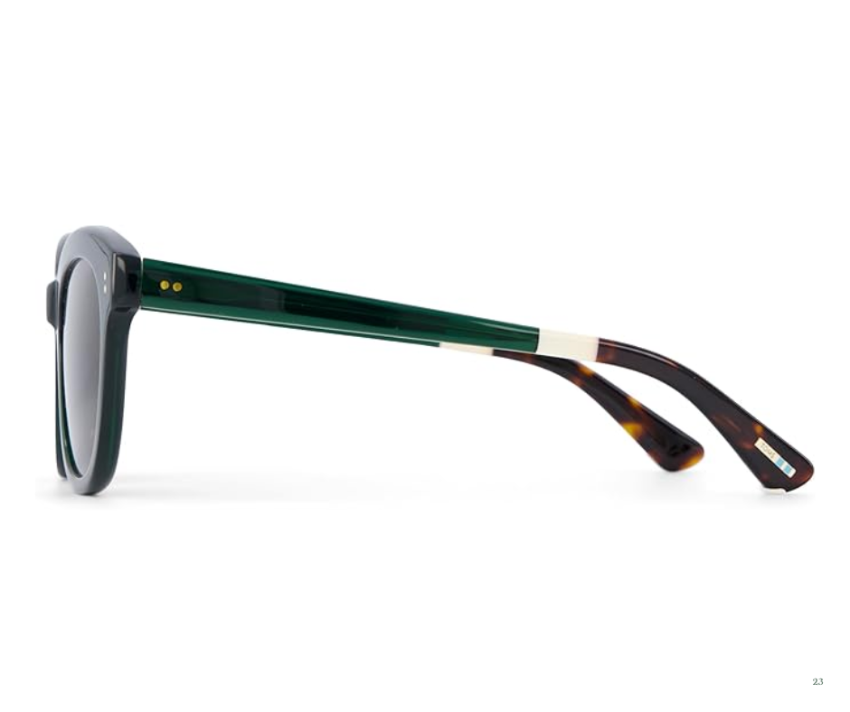 TOMS Women's Gwyneth Round Sunglasses- Sea Moss Crystal