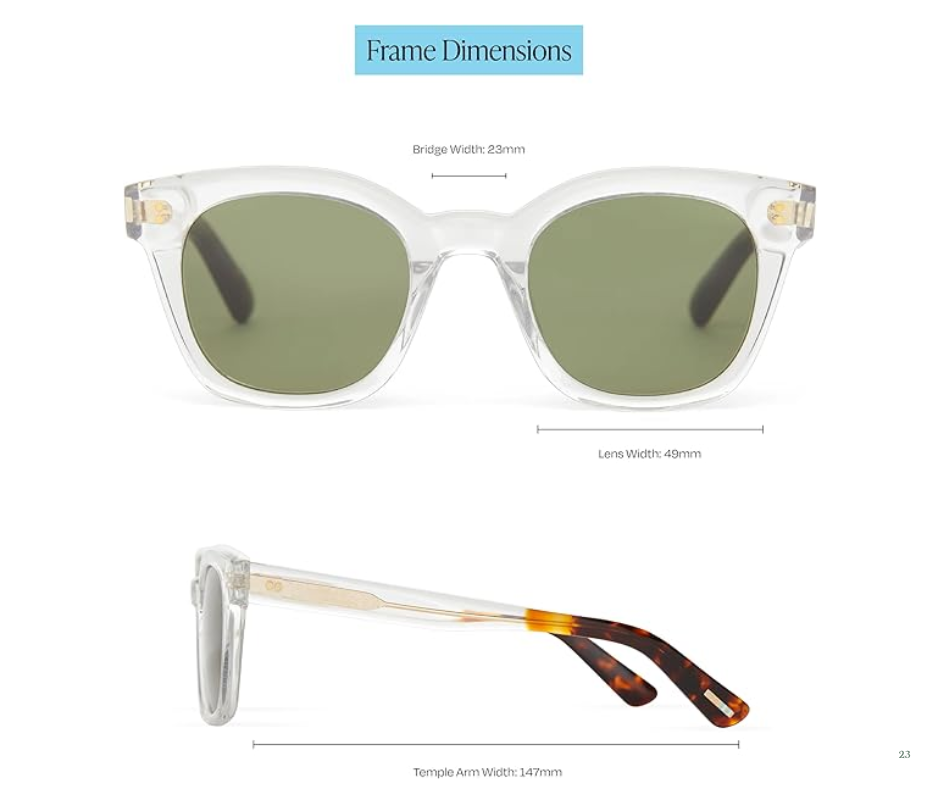 TOMS Rome Sunglasses- Vintage Crystal